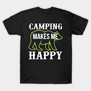 Camping Makes Me Happy T Shirt For Women Men T-Shirt